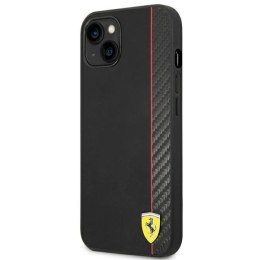 Etui Ferrari Carbon na iPhone 14 Plus - czarne Ferrari