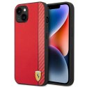 Etui Ferrari Carbon na iPhone 14 Plus - czerwone Ferrari