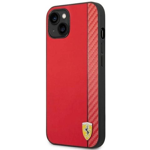 Etui Ferrari Carbon na iPhone 14 Plus - czerwone Ferrari