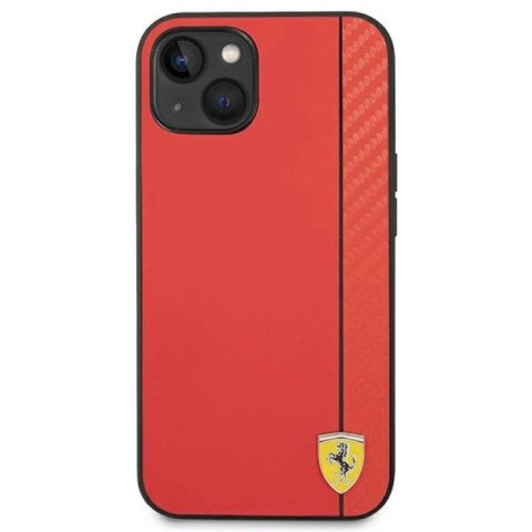 Etui Ferrari Carbon na iPhone 14 Plus - czerwone Ferrari