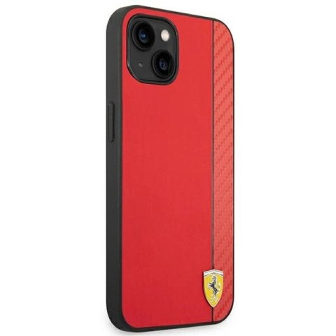 Etui Ferrari Carbon na iPhone 14 Plus - czerwone Ferrari