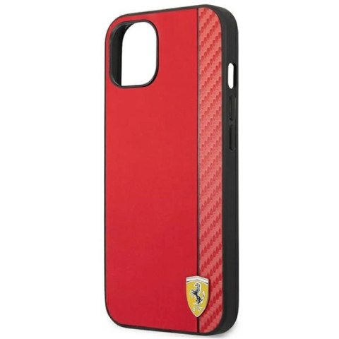 Etui Ferrari Carbon na iPhone 14 Plus - czerwone Ferrari