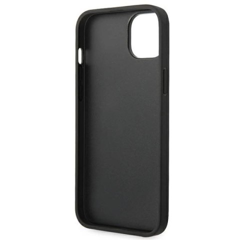 Etui Ferrari Leather Stamp Sides na iPhone 14 Plus - czarne Ferrari