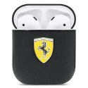 Etui Ferrari On Track Leather na AirPods 1/2 - czarne Ferrari