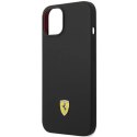 Etui Ferrari Silicone Metal Logo na iPhone 14 Plus - czarne Ferrari