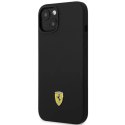 Etui Ferrari Silicone Metal Logo na iPhone 14 - czarne Ferrari