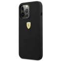 Etui Ferrari Silicone na iPhone 13 Pro Max - czarne Ferrari