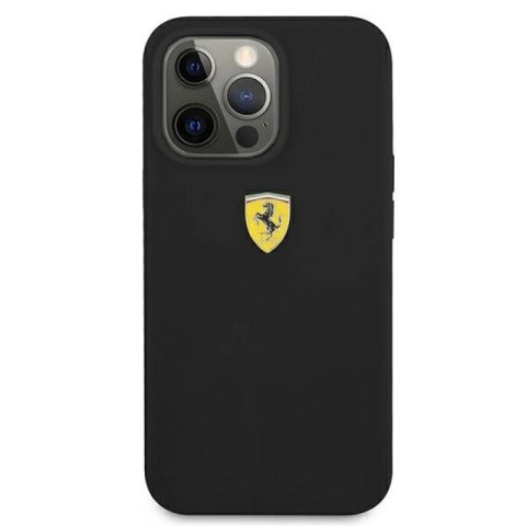 Etui Ferrari Silicone na iPhone 13 Pro Max - czarne Ferrari