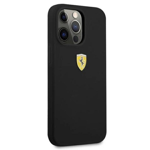 Etui Ferrari Silicone na iPhone 13 Pro Max - czarne Ferrari