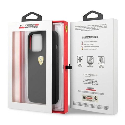 Etui Ferrari Silicone na iPhone 13 Pro / iPhone 13 - czarne Ferrari