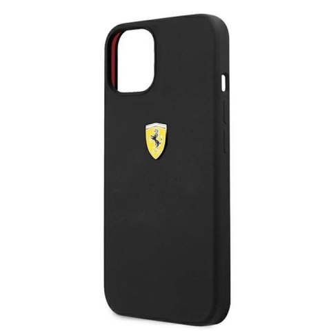 Etui Ferrari Silicone na iPhone 13 mini - czarne Ferrari