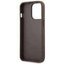 Etui Guess 4G Big Metal Logo na iPhone 14 Pro Max - brązowe Guess