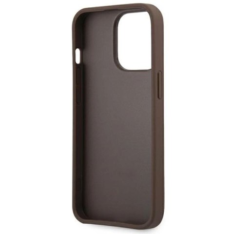 Etui Guess 4G Big Metal Logo na iPhone 14 Pro Max - brązowe Guess