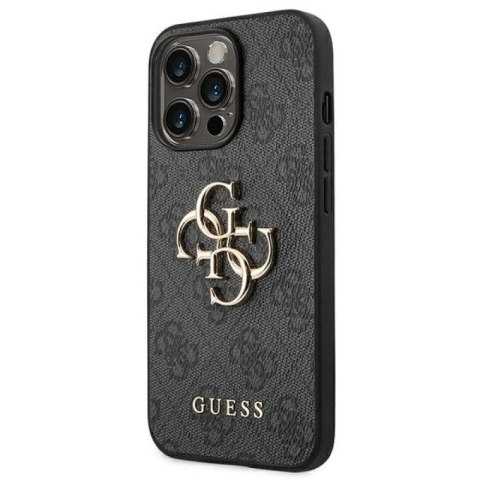 Etui Guess 4G Big Metal Logo na iPhone 14 Pro Max - szare Guess