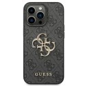 Etui Guess 4G Big Metal Logo na iPhone 14 Pro - szare Guess