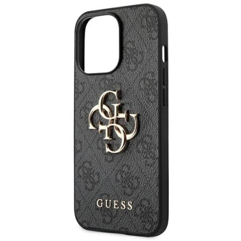 Etui Guess 4G Big Metal Logo na iPhone 14 Pro - szare Guess