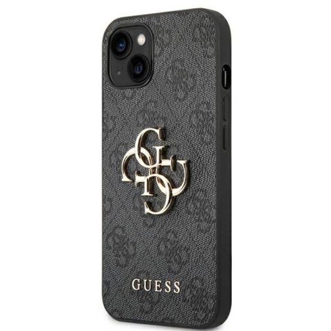 Etui Guess 4G Big Metal Logo na iPhone 14 - szare Guess