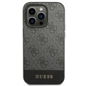 Etui Guess 4G Stripe Collection na iPhone 14 Pro Max - szare Guess
