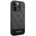 Etui Guess 4G Stripe Collection na iPhone 14 Pro Max - szare Guess
