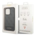 Etui Guess 4G Stripe Collection na iPhone 14 Pro Max - szare Guess