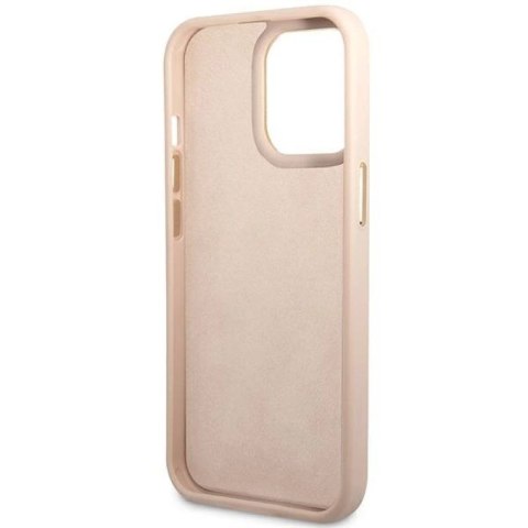 Etui Guess 4G Vintage Gold Logo na iPhone 14 Pro - różowe Guess