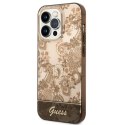 Etui Guess Porcelain Collection na iPhone 14 Pro - beżowe Guess