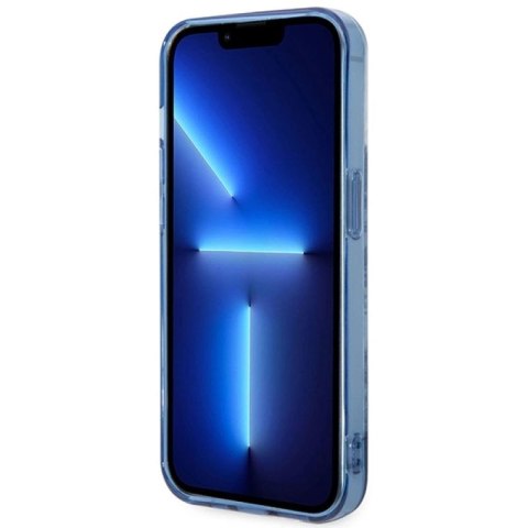 Etui Guess Porcelain Collection na iPhone 14 Pro - niebieskie Guess