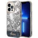 Etui Guess Porcelain Collection na iPhone 14 Pro - szare Guess