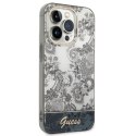 Etui Guess Porcelain Collection na iPhone 14 Pro - szare Guess