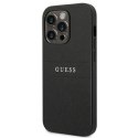 Etui Guess Saffiano Strap na iPhone 14 Pro - czarne Guess
