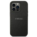 Etui Guess Saffiano Strap na iPhone 14 Pro - czarne Guess