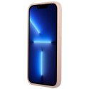 Etui Guess Saffiano Triangle Logo Cardslot na iPhone 13 mini - różowe Guess