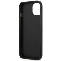 Etui Guess Saffiano Triangle Logo na iPhone 13 mini - srebrne Guess
