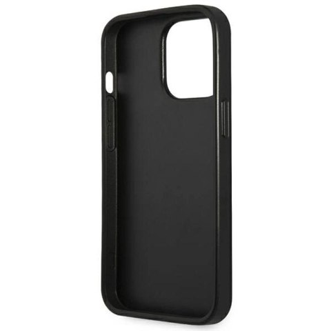 Etui Guess Saffiano Triangle Logo na iPhone 14 Pro - czarne Guess