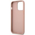 Etui Guess Saffiano Triangle Logo na iPhone 14 Pro - różowe Guess