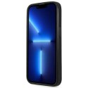 Etui Guess Saffiano Triangle Logo na iPhone 14 Pro - srebrne Guess