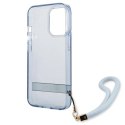 Etui Guess Translucent Strap na iPhone 13 Pro / iPhone 13 - niebieskie Guess