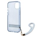 Etui Guess Translucent Strap na iPhone 13 mini - niebieskie Guess