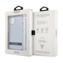 Etui Guess Translucent Strap na iPhone 13 mini - niebieskie Guess