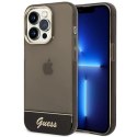 Etui Guess Translucent na iPhone 14 Pro - czarne Guess