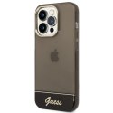 Etui Guess Translucent na iPhone 14 Pro - czarne Guess