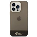 Etui Guess Translucent na iPhone 14 Pro - czarne Guess