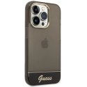 Etui Guess Translucent na iPhone 14 Pro - czarne Guess