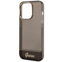 Etui Guess Translucent na iPhone 14 Pro - czarne Guess