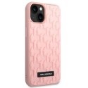 Etui Karl Lagerfeld 3D Monogram na iPhone 14 Plus - różowe Karl Lagerfeld