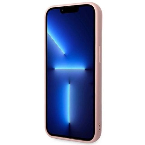 Etui Karl Lagerfeld 3D Monogram na iPhone 14 Plus - różowe Karl Lagerfeld