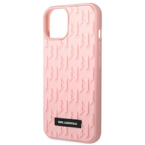 Etui Karl Lagerfeld 3D Monogram na iPhone 14 Plus - różowe Karl Lagerfeld