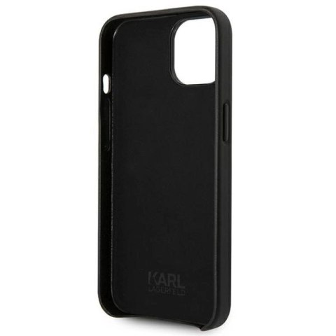 Etui Karl Lagerfeld Leather Perforated Logo na iPhone 14 Plus - czarne Karl Lagerfeld
