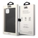 Etui Karl Lagerfeld Leather Perforated Logo na iPhone 14 Plus - czarne Karl Lagerfeld
