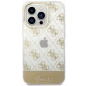 Guess GUHCP14LHG4MHG iPhone 14 Pro 6,1" złoty/gold hardcase 4G Pattern Script Guess